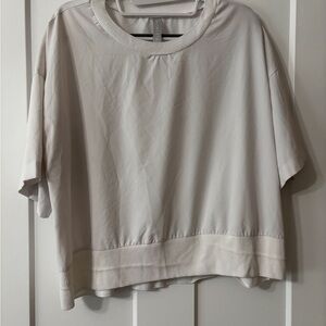 Athleta Women's‎ White Short Sleeve Top